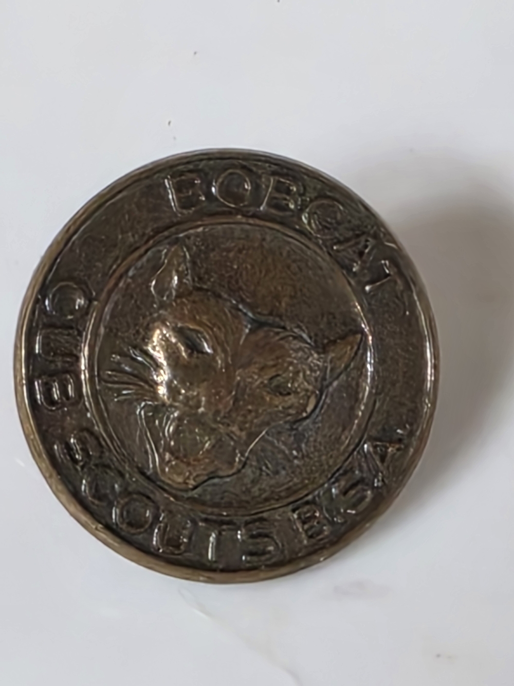 Vintage Cub Scout Bobcat Rank Pin Boy Scouts of America Collecitble EUC